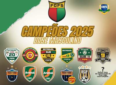 CAMPE�ES ESTADUAIS CATEGORIAS DE BASE MASCULINO 2025
