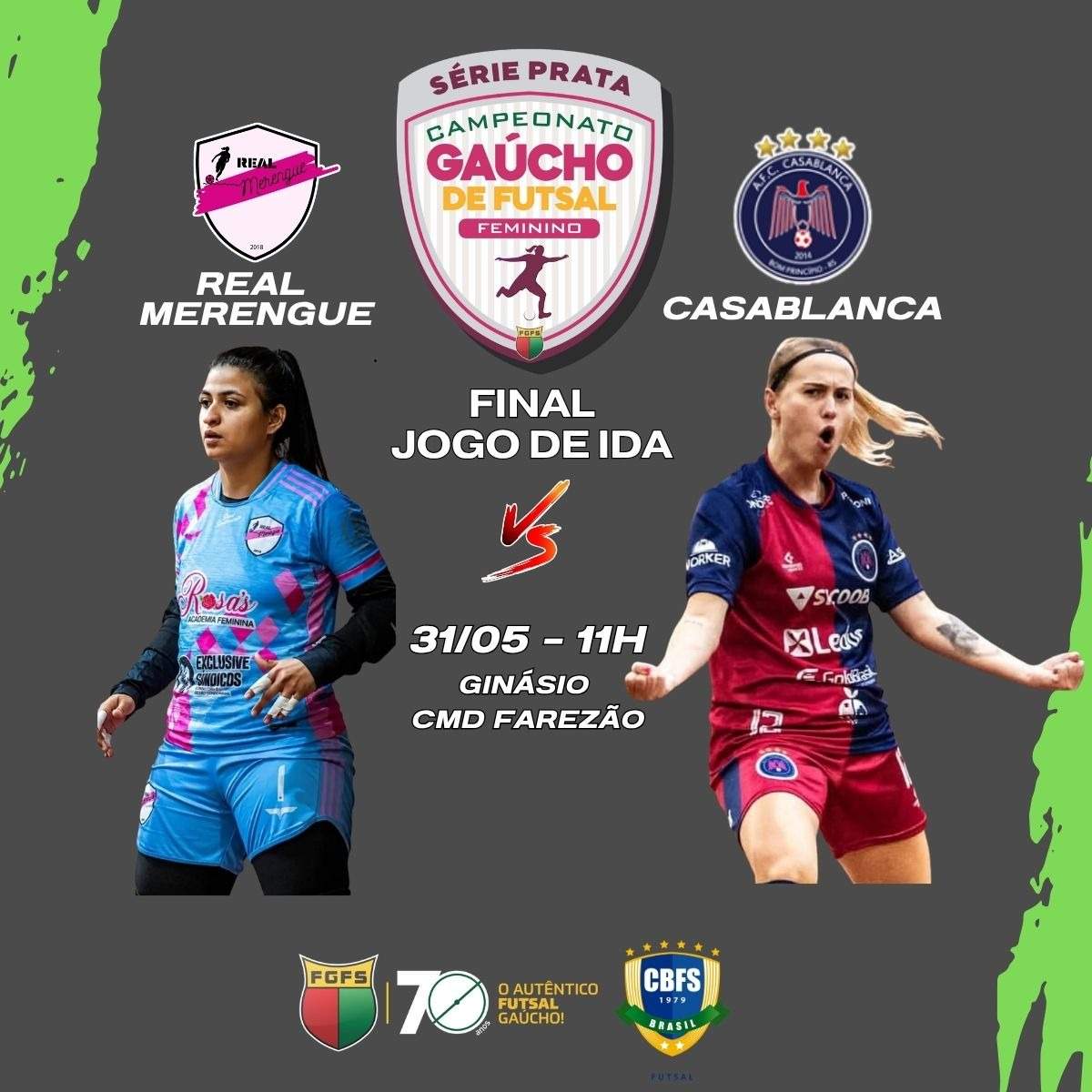 DOMINGO DE FINAL S�RIE PRATA FEMININA 2026, JOGO DE IDA